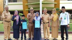 Wakil Wali Kota Pesankan Jaga Adab, Kafilah MTQ Kota Metro Diberangkatkan